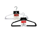 30PK Boxsweden Plastic Space Saving Hangers 45cm Closet Clothes Organiser Asst.