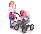 Bayer 68cm Trendy Doll Adjustable Foldable Pram Stroller Toy Pink Butterfly 3+