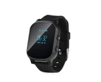 GPS Tracking Locator Anti-Lost Watch Device for iOS and Android - Black