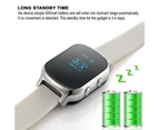GPS Tracking Locator Anti-Lost Watch Device for iOS and Android - Gold