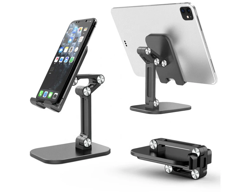 Portable Universal Mobile Phone and Tablet Stand - Black