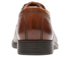 Clarks Men's Tilden Cap Leather Shoes - Dark Tan