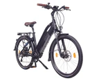 NCM Milano Plus Trekking E-Bike, City-Bike, 250W, 48V 16Ah 768Wh Battery, [Black 26']