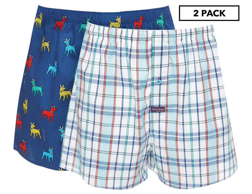 Mitch Dowd Men's Loyal Dogs Loose Fit Boxers 2-Pack - Multi