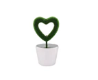 Portable USB Powered Green Pot Plant Style Negative Ion Desktop Air Purifier - Heart