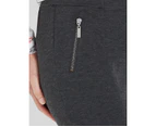 Millers Full Length Slim Leg Panelled Zip Ponte Pants - Womens - Charcoal Marl