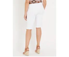 Millers Bengaline Shorts - Womens - White