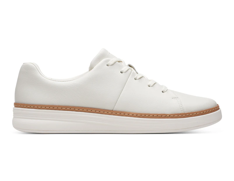 Clarks Women's Kerris Lace Leather Sneakers - White