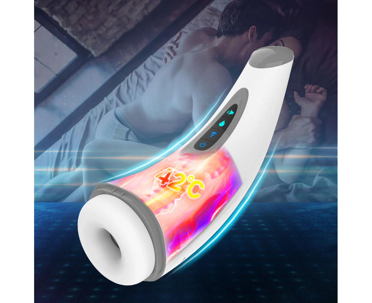 Masturbator Masturbation Cup Vibrator Suction Thrusting Heating Adult Sex Toy