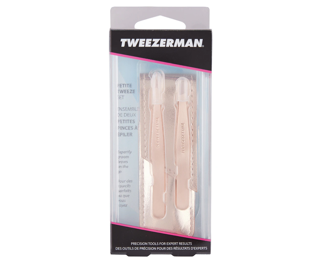 Tweezerman Petite Tweezers Set - Rose Gold