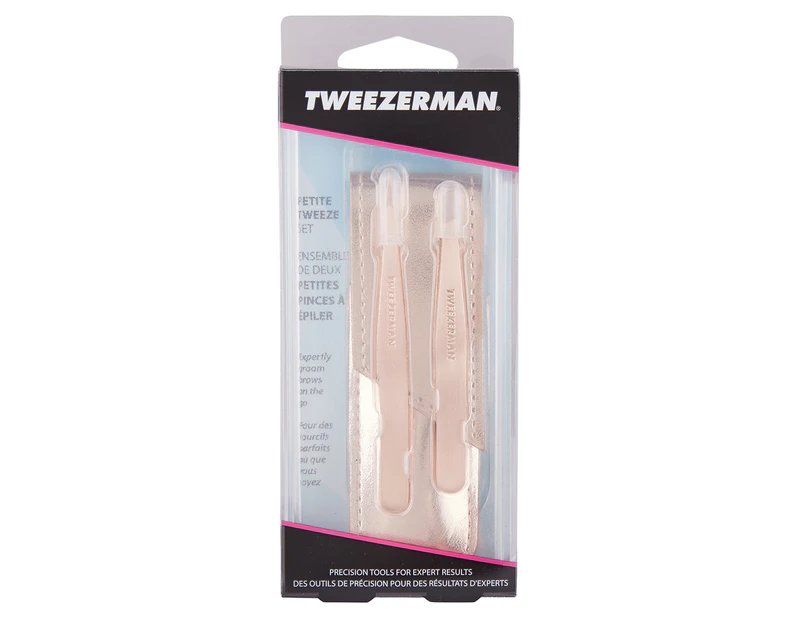 Tweezerman Petite Tweezers Set - Rose Gold