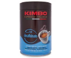 Kimbo Espresso Italiano Ground Coffee Tin Decaffeinato 250g