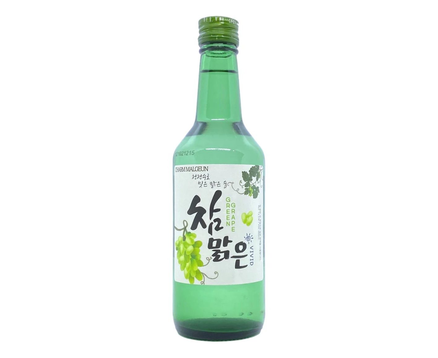 Charm Malgeun Vivid Green Grape Soju 360mL