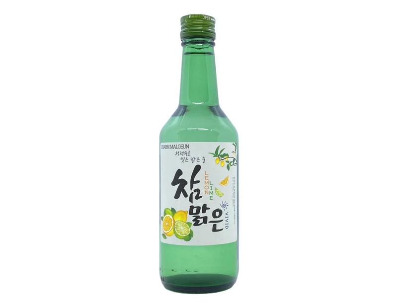 Charm Malgeun Vivid Lemon Lime Soju 360mL