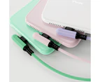 3 Pack 90-Degree Silicone Charging Cable for iPhone and iPad-2.5M