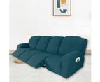 Recliner Sofa Slipcover Couch Covers for 4 Cushion Couch, Sofa Cover Furniture Protector with Elasticity, Dark Teal