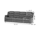 Recliner Sofa Slipcover Couch Covers for 4 Cushion Couch, Sofa Cover Furniture Protector with Elasticity, Dark Teal