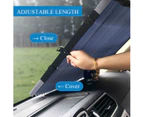 Car Sunshade Cover Car Retractable Windshield Sun Shade Block Front Rear Window Foil Curtain for Solar UV Protect