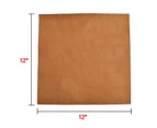 Leather Square (12"x12") for Crafts/Tooling/Hobby Workshop, Medium Weight (1.8mm) by Hide & Drink :: Toffee Suede