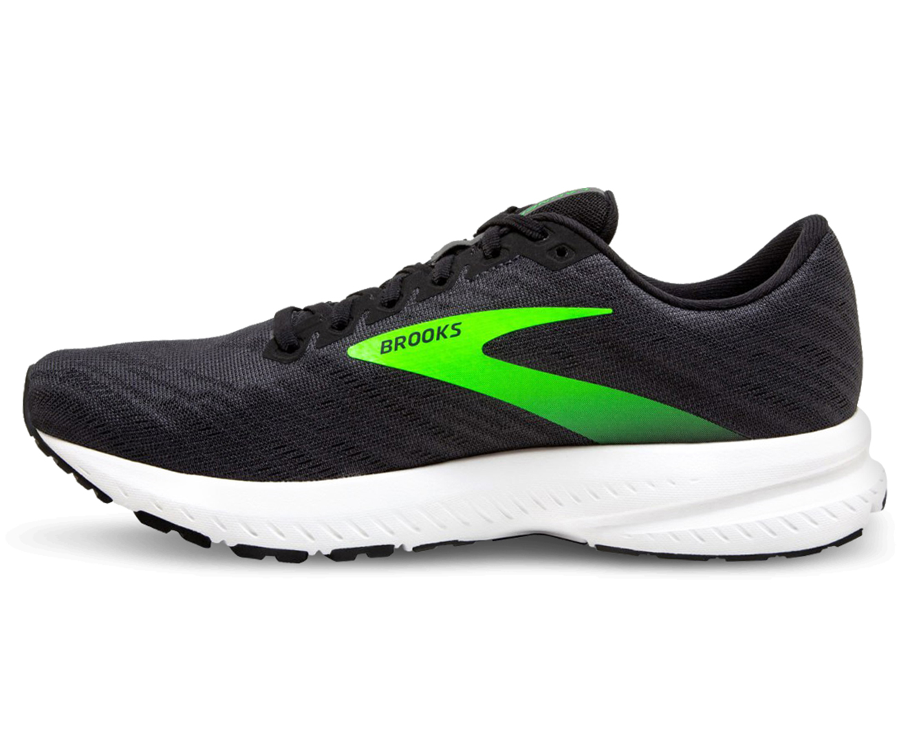 Brooks Men's Launch 7 Running Shoes - Ebony/Black/Gecko | Catch.co.nz