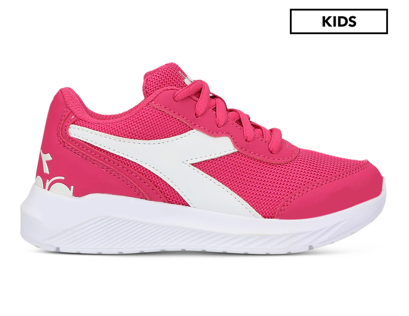 Diadora Girls' Falcon Junior Sneakers - Fuschia Pink/White