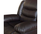 Pu Leather Recliner - Brown