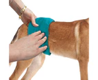 (Medium) - Simple Solution Washable Male Dog Nappies | Absorbent Male Wraps with Leak Proof Fit | Excitable Urination, Incontinence, or Male Marking | 1 Re