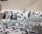 Logan & Mason Cockatoo Black Queen Bed Quilt Cover Set - Black/White