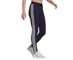 Adidas Women's Loungewear Essentials 3-Stripes Leggings / Tights - Legend Ink/White
