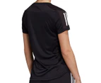 Adidas Women's Own The Run Crewneck Tee / T-Shirt / Tshirt - Black