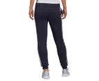 Adidas Women's Essential Fleece 3-Stripes Trackpants / Tracksuit Pants - Legend Ink/White