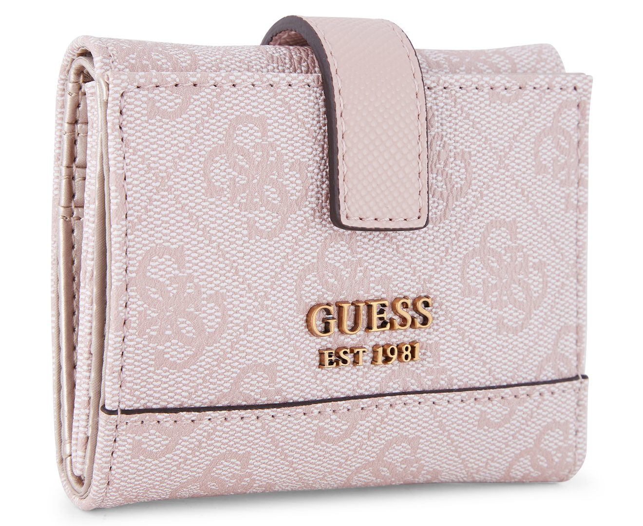 GUESS Cordelia Petite Logo Trifold Wallet - Blush