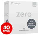 LifeStyles Zero Uber-Thin Condoms 40-Pack