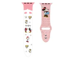 Strapmall Soft Silicone Cartoon Minnie Mouse Bands for Apple Watch Series SE/7/6/5/4/3/2/1-C18