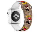 Strapmall Soft Silicone Cartoon Mickey Mouse Bands for Apple Watch Series SE/7/6/5/4/3/2/1-C1
