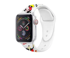 Strapmall Soft Silicone Cartoon Mickey Mouse Bands for Apple Watch Series SE/7/6/5/4/3/2/1-C11