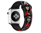 Strapmall Soft Silicone Cartoon Mickey Mouse Bands for Apple Watch Series SE/7/6/5/4/3/2/1-C6