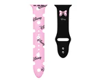 Strapmall Soft Silicone Cartoon Minnie Mouse Bands for Apple Watch Series SE/7/6/5/4/3/2/1-C13