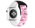 Strapmall Soft Silicone Cartoon Minnie Mouse Bands for Apple Watch Series SE/7/6/5/4/3/2/1-C13