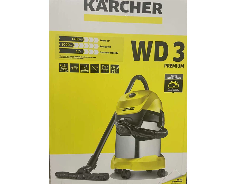 Karcher WD3 Premium Wet & Dry Vacuum Cleaner