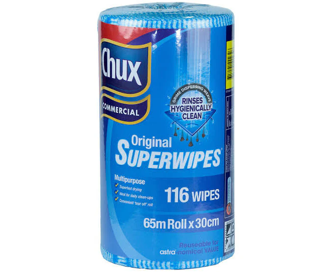 Chux Original Superwipes 116 Wipes 65m x 30cm