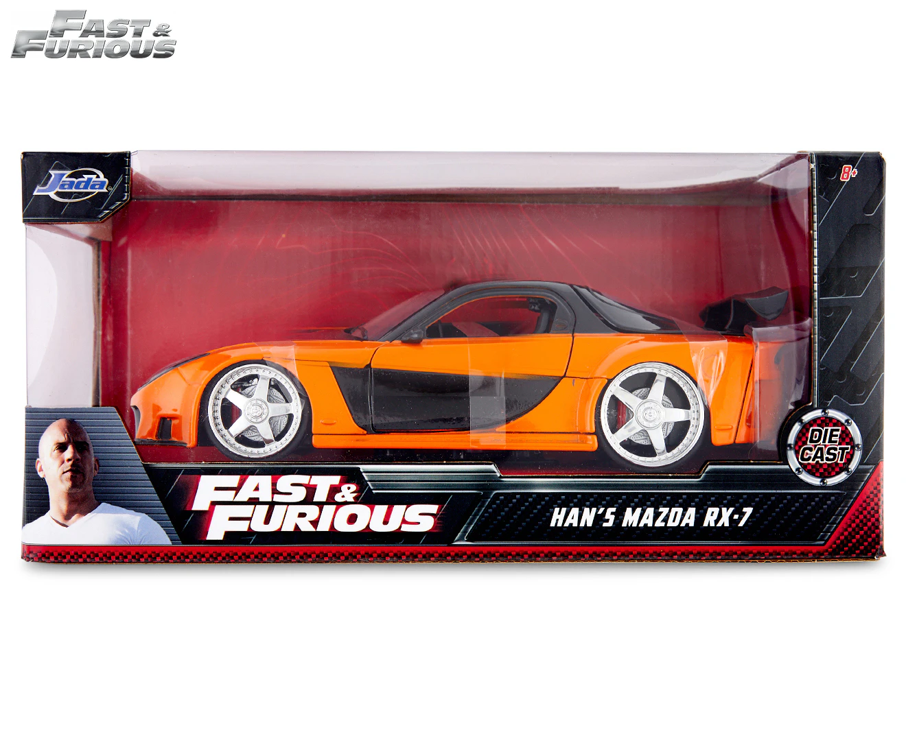 Jada Fast and Furious Han's Mazda RX-7 1:24 Scale Die-Cast Vehicle