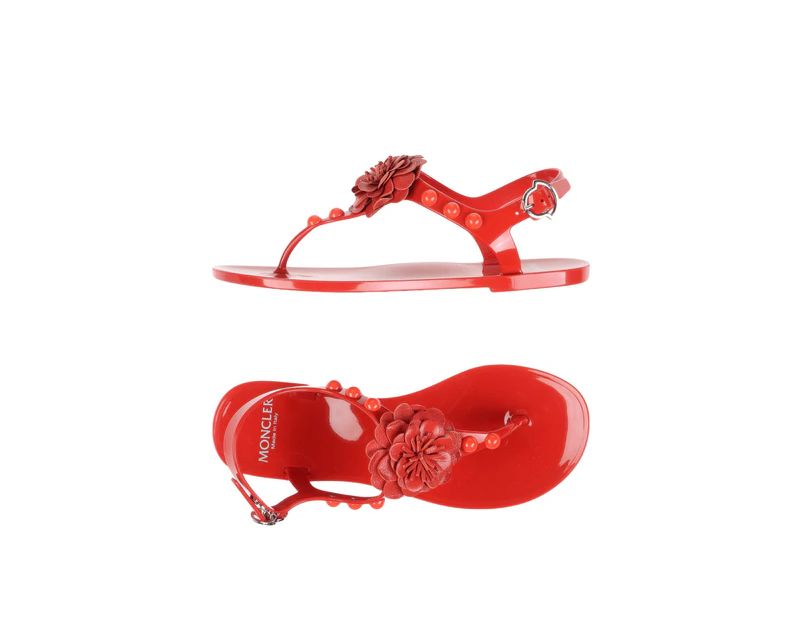 Moncler Woman Toe post sandals - Red