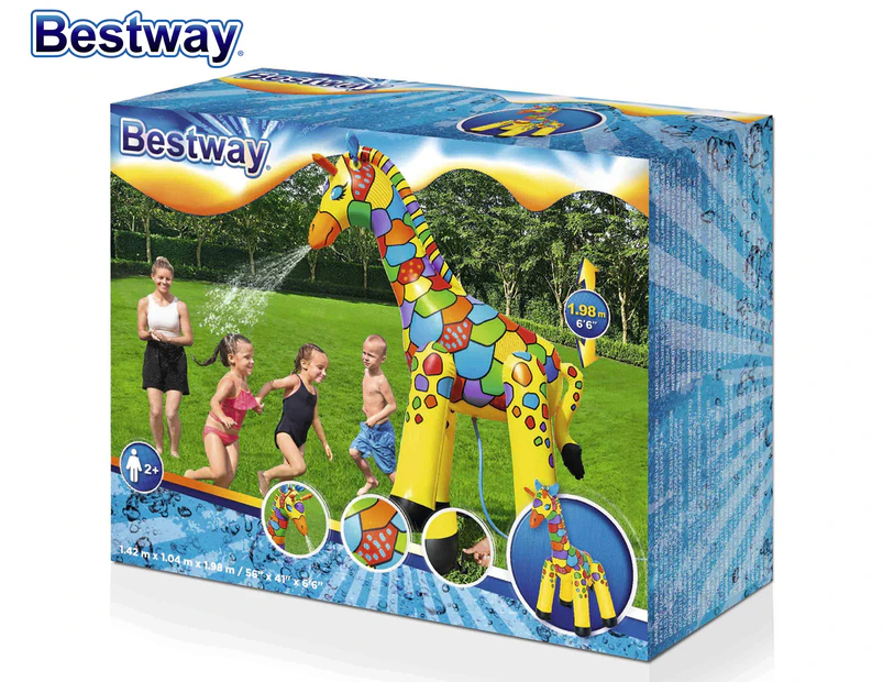 Bestway Inflatable Giraffe Sprinkler Jumbo Sized Brightly Coloured 2m