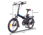 NCM London Folding E-Bike, 250W, 36V 15Ah 540Wh Battery, Size 20" - Dark Blue