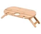 West Avenue 50cm Cheese & Wine Bamboo Picnic Table 3