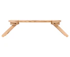 West Avenue 85cm Luxe Travel Bamboo Picnic/Wine Table