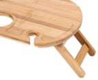 West Avenue 50cm Cheese & Wine Bamboo Picnic Table 6