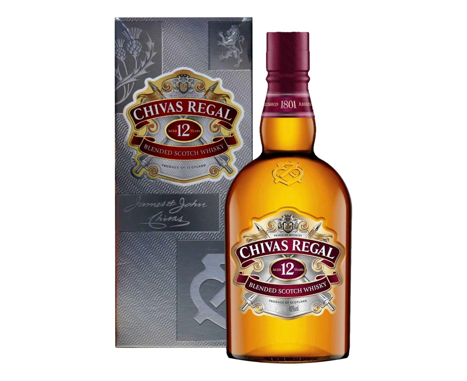 Chivas Regal 12 Year Old Scotch Whisky 1L