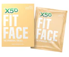 X50 Fit Face The Hydrator Mask 5pk + Revolver MCT & Superfood Coffee Vegan Latte 20 Serves